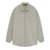 Fear of God Essentials Nyon Filled Shirt Jacket 'Seal' 202SP244495F sold by KicksCrew