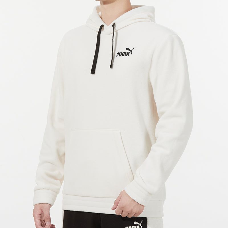 Puma Logo Polar Fleece Hoodie 'White' 534929-93 sold by KicksCrew product image thumbnail 5