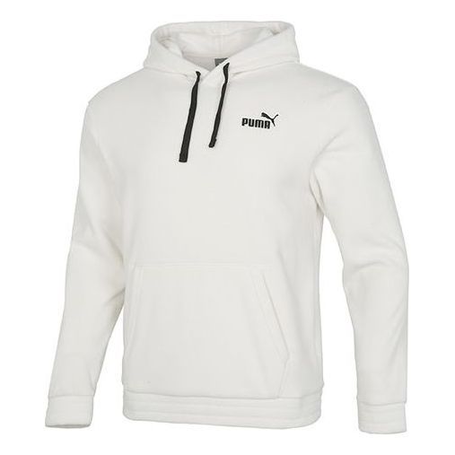 Puma Logo Polar Fleece Hoodie 'White' 534929-93 sold by KicksCrew