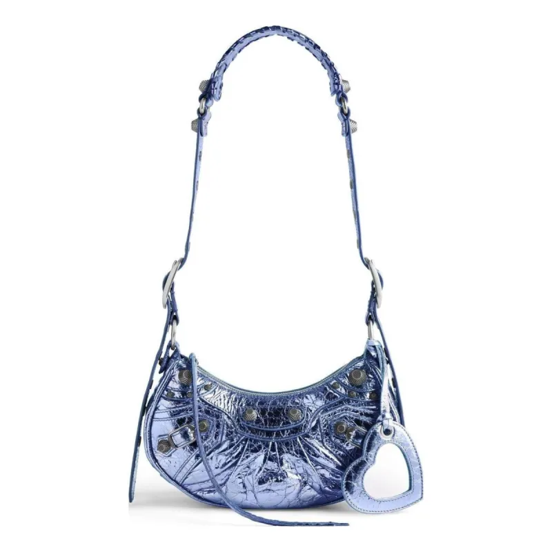 (WMNS) Balenciaga Le Cagole XS Shoulder Bag Metallized 'Purple' 6713090GT3Y5214 sold by KicksCrew