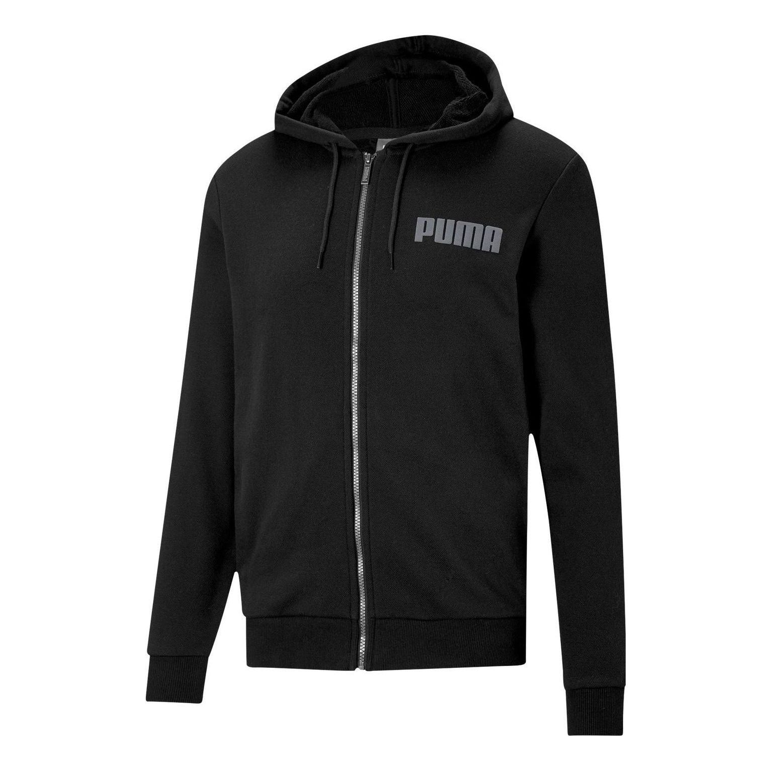 Puma Modern Basics Full-Zip Jacket 'Black Grey' 588802-01 sold by KicksCrew
