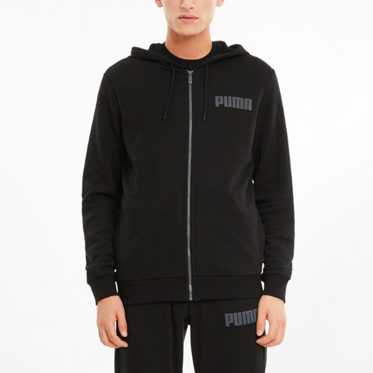 Puma Modern Basics Full-Zip Jacket 'Black Grey' 588802-01 sold by KicksCrew product image thumbnail 3
