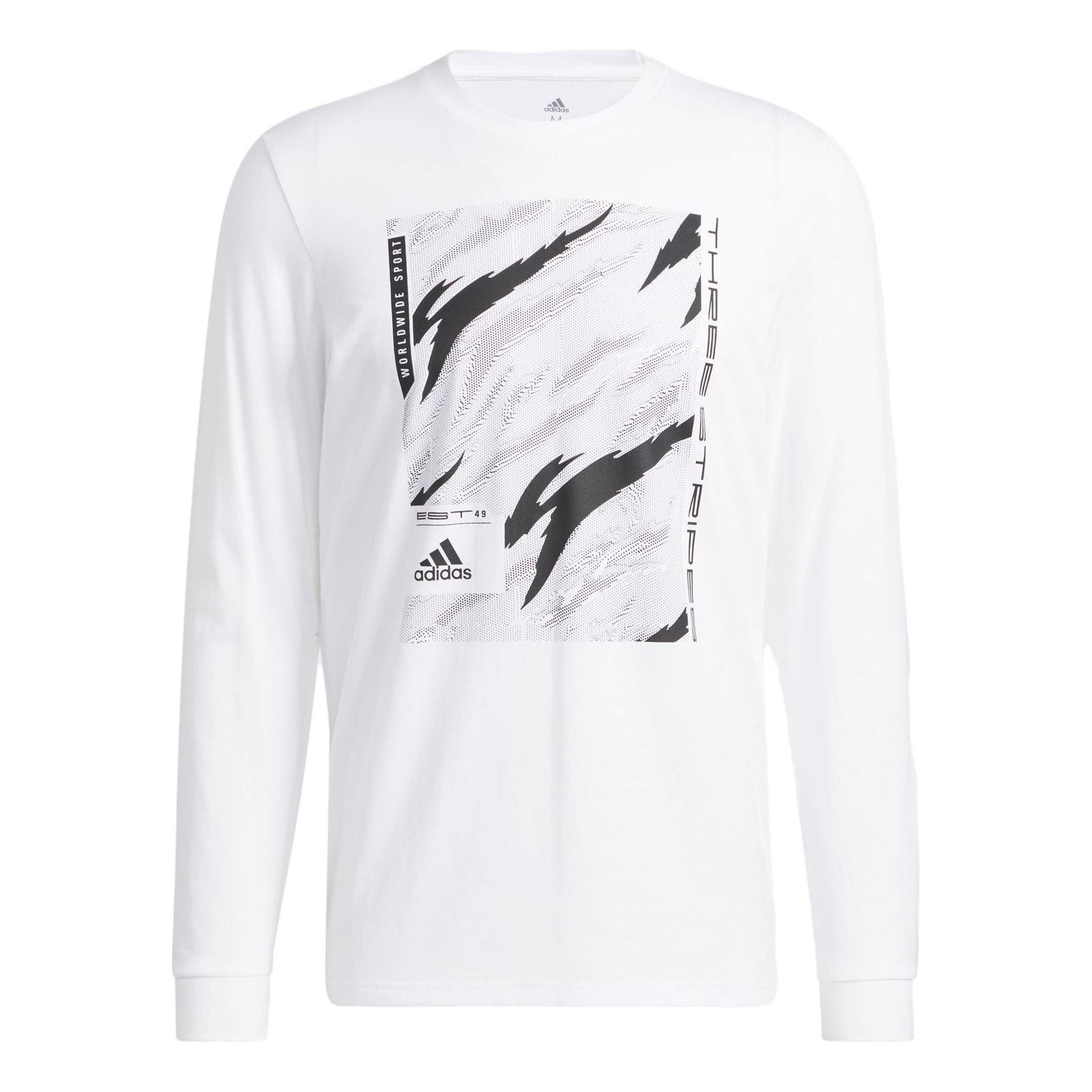 adidas Long-Sleeve Cotton T-Shirt 'Camo Linear' HE4788 sold by KicksCrew