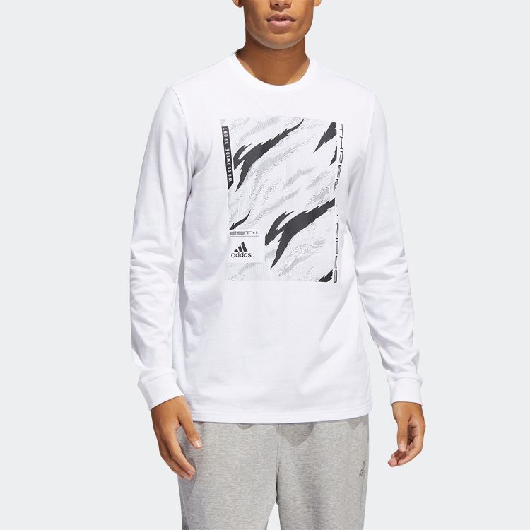 adidas Long-Sleeve Cotton T-Shirt 'Camo Linear' HE4788 sold by KicksCrew product image thumbnail 2