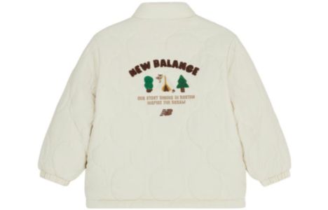 (GS) New Balance Lifestyle Jacket 'White' 4DD36043-BEI sold by KicksCrew