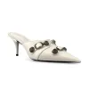 (WMNS) Balenciaga Cagole Heeled Mules 'White Lambskin' 714253WAD4E9081 sold by KicksCrew