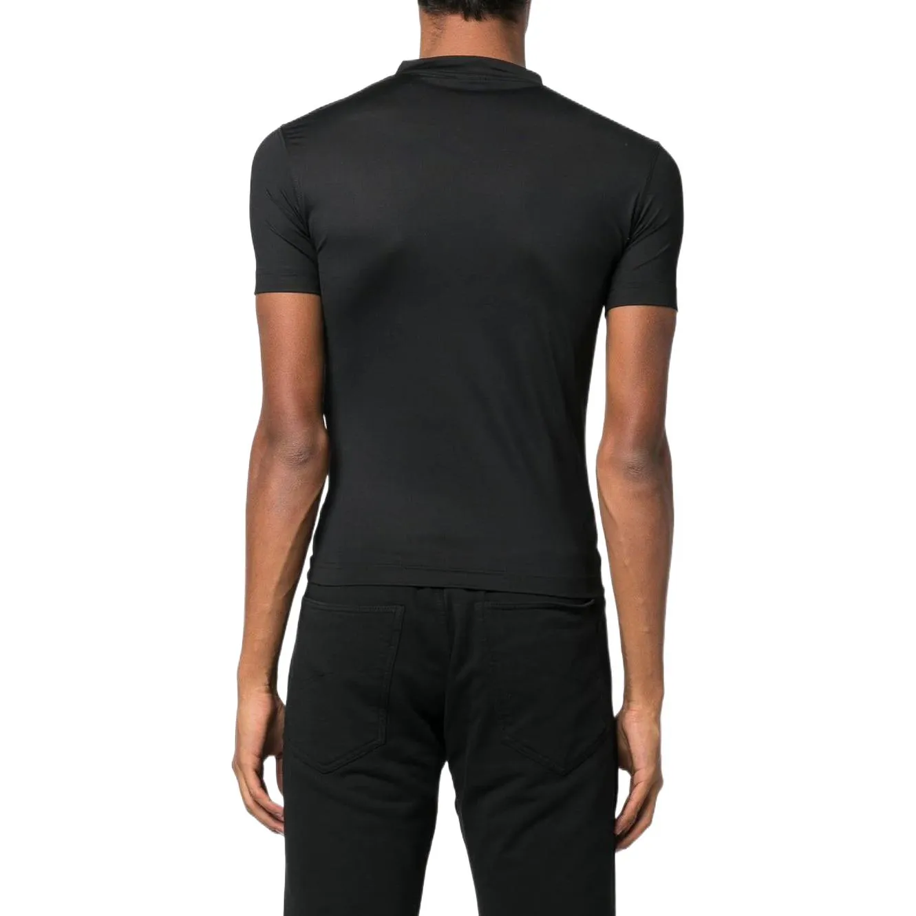 Balenciaga Super Tight Shiny Fitted T-Shirt 'Black' 720458TNVI21000 sold by KicksCrew product image thumbnail 3