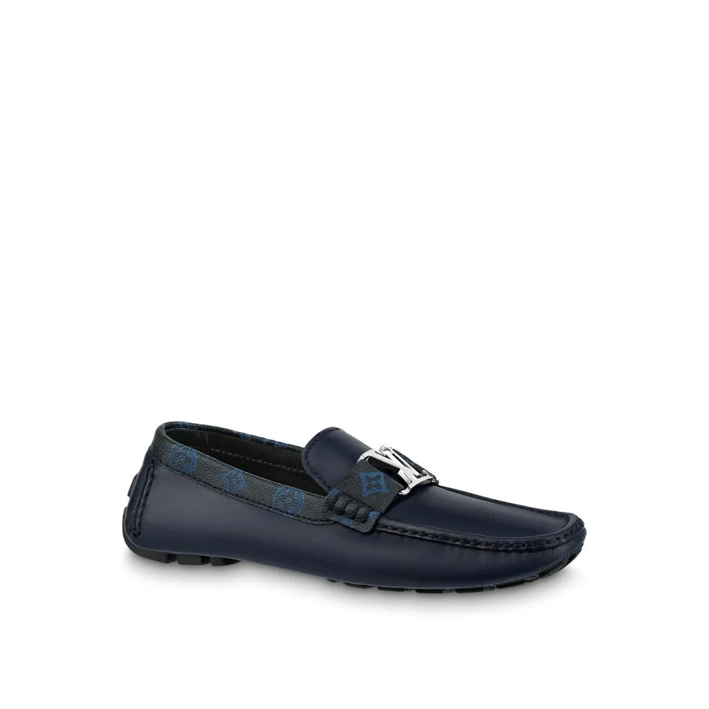 LOUIS VUITTON Monte Carlo Moccasin Shoes 'Navy with Monogram Collar' 1AANP0 sold by KicksCrew product image thumbnail 2