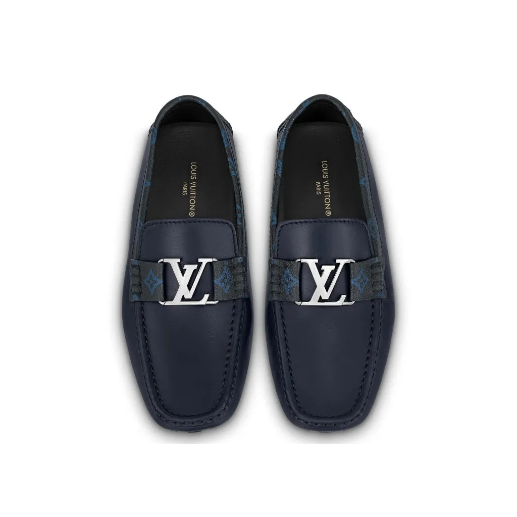 LOUIS VUITTON Monte Carlo Moccasin Shoes 'Navy with Monogram Collar' 1AANP0 sold by KicksCrew product image thumbnail 3