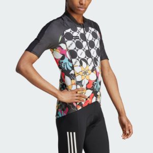adidas x Rich Mnisi The Cycling Short Sleeve Jersey 'Black' IA2166 sold by KicksCrew