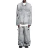 Balenciaga Bal Diagonal Allover Cargo Pants 'Light Blue' 767971TDW144979 sold by KicksCrew