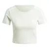 (WMNS) adidas Essentials 3-Stripes T-Shirt 'Green White' IY4270 sold by KicksCrew