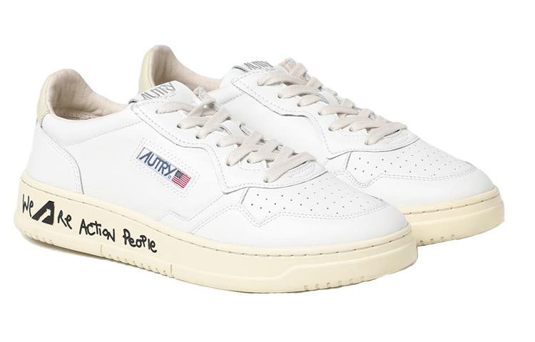 Autry Medalist Words Low Leather 'White' AULM-LD10 sold by KicksCrew product image thumbnail 2