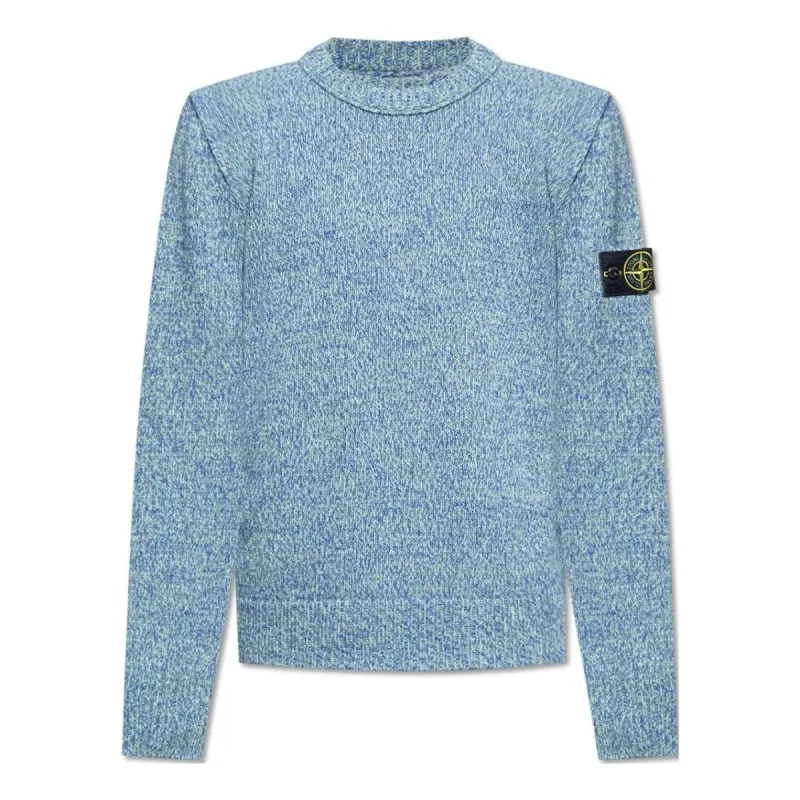 STONE ISLAND Crewneck Sweatshirt 'Bright Blue' 7915515A4-V0022 sold by KicksCrew