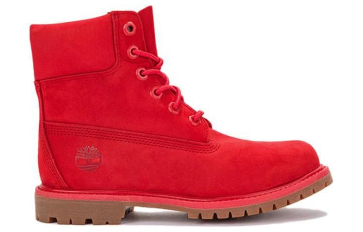 (WMNS) Timberland 50th Anniversary Edition Premium 6 Inch Waterproof Boot 'Medium Red Nubuck' A2R6B sold by KicksCrew product image thumbnail 2
