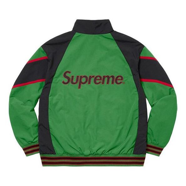 Supreme x New York Yankees Track Jacket 'Green Black' SUP-FW21-150 sold by KicksCrew product image thumbnail 2
