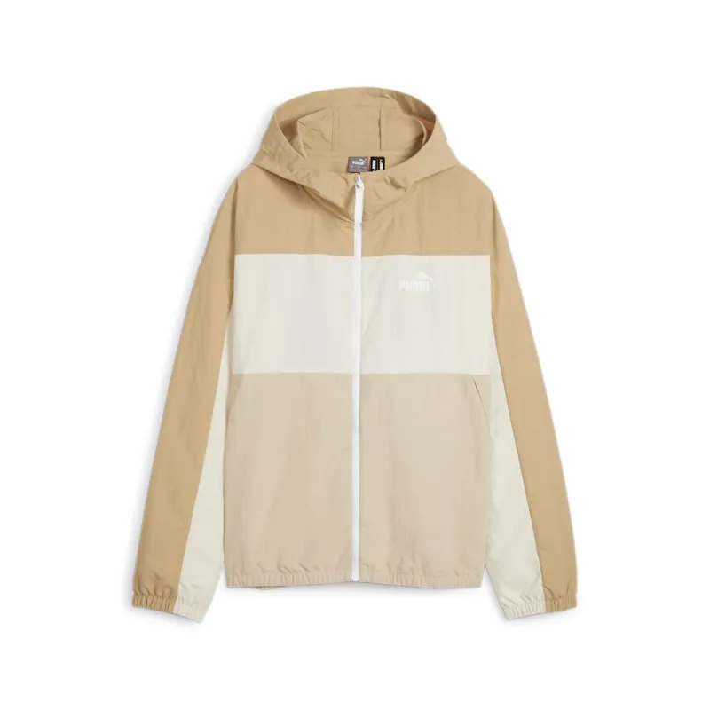 (WMNS) PUMA Oversized Windbreaker Jacket 'Beige' 675372-83 sold by KicksCrew