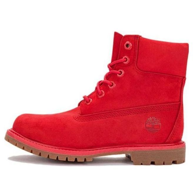 (WMNS) Timberland 50th Anniversary Edition Premium 6 Inch Waterproof Boot 'Medium Red Nubuck' A2R6B sold by KicksCrew