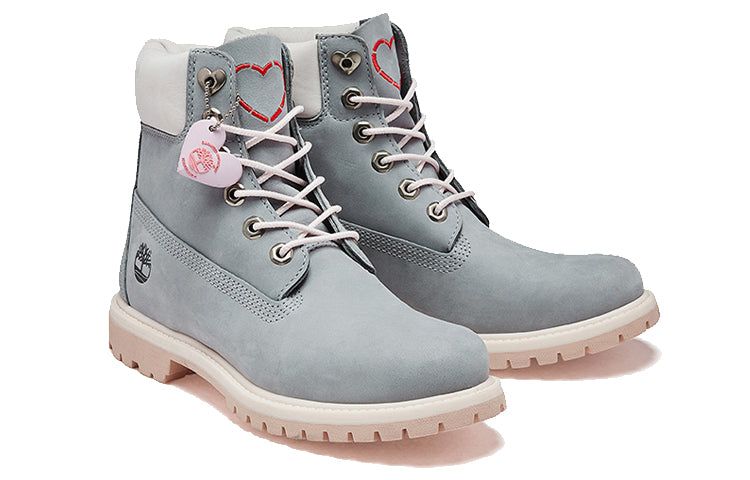 (WMNS) Timberland Icon 6 Inch Premium Boot 'Grey Nubuck' A2B2Q sold by KicksCrew product image thumbnail 4