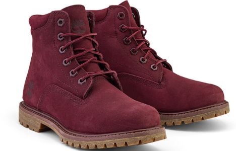 (WMNS) Timberland Waterville 6-Inch Boot 'Burgundy Nubuck' A1R2T sold by KicksCrew