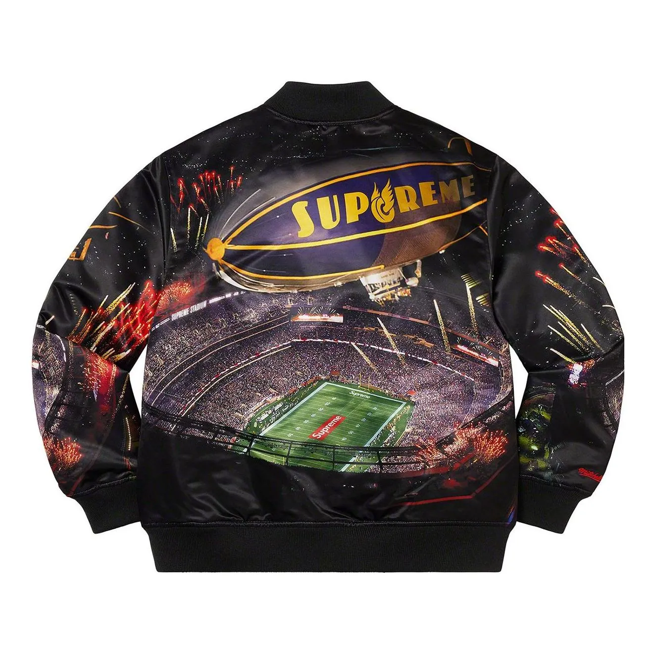 Supreme x Mitchell & Ness Stadium Satin Varsity Jacket 'Multi-Color' SUP-SS22-861 sold by KicksCrew product image thumbnail 2
