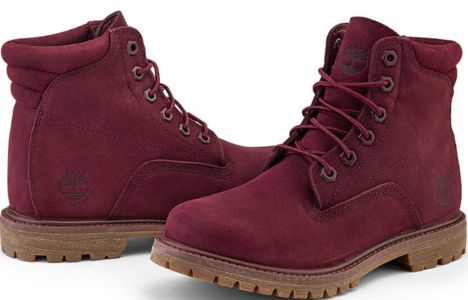 (WMNS) Timberland Waterville 6-Inch Boot 'Burgundy Nubuck' A1R2T sold by KicksCrew