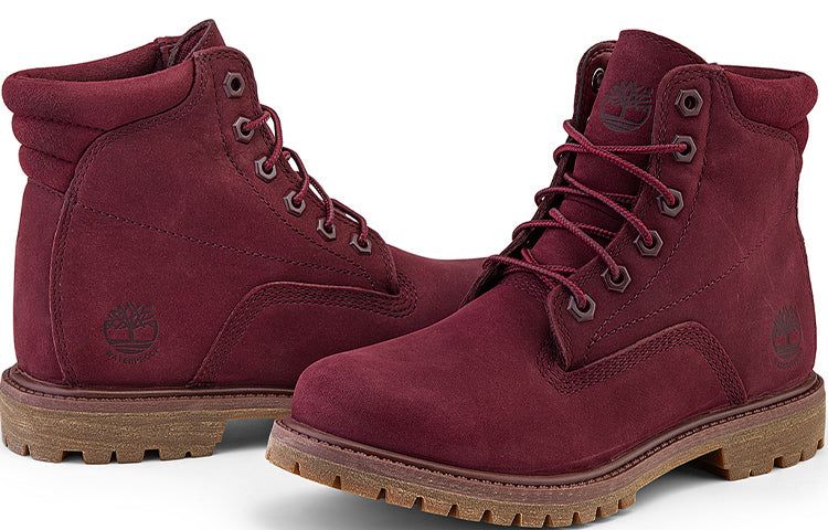 (WMNS) Timberland Waterville 6-Inch Boot 'Burgundy Nubuck' A1R2T sold by KicksCrew product image thumbnail 5