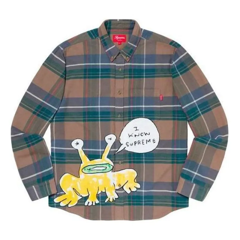 Supreme x Daniel Johnston Plaid Shirt 'Multi-Color' SUP-SS20-629 sold by KicksCrew