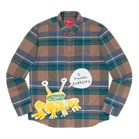 Supreme x Daniel Johnston Plaid Shirt 'Multi-Color' SUP-SS20-629 sold by KicksCrew