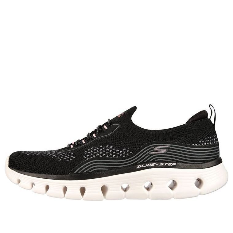 (WMNS) Skechers Go Walk Glide Step Flex 'Black Pink' 124808-BKPK sold by KicksCrew