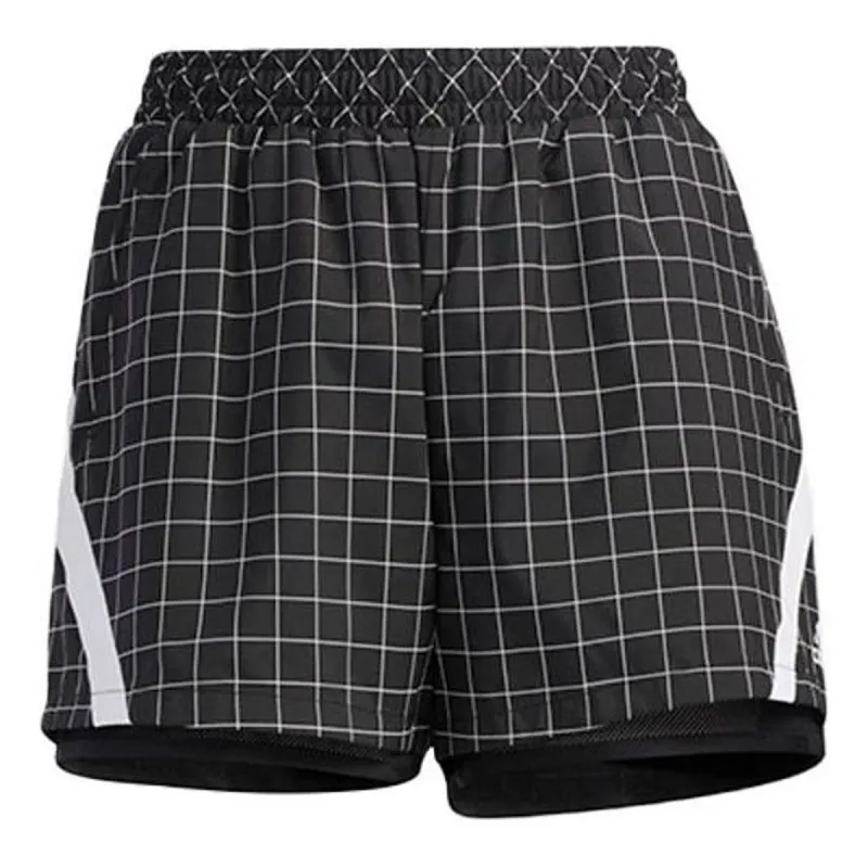(WMNS) adidas Sport Shorts 'Black White' GM0687 sold by KicksCrew