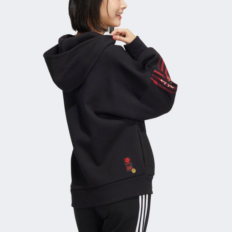(WMNS) Adidas Neo CNY Hoodies 'Black' HM7482 sold by KicksCrew product image thumbnail 3