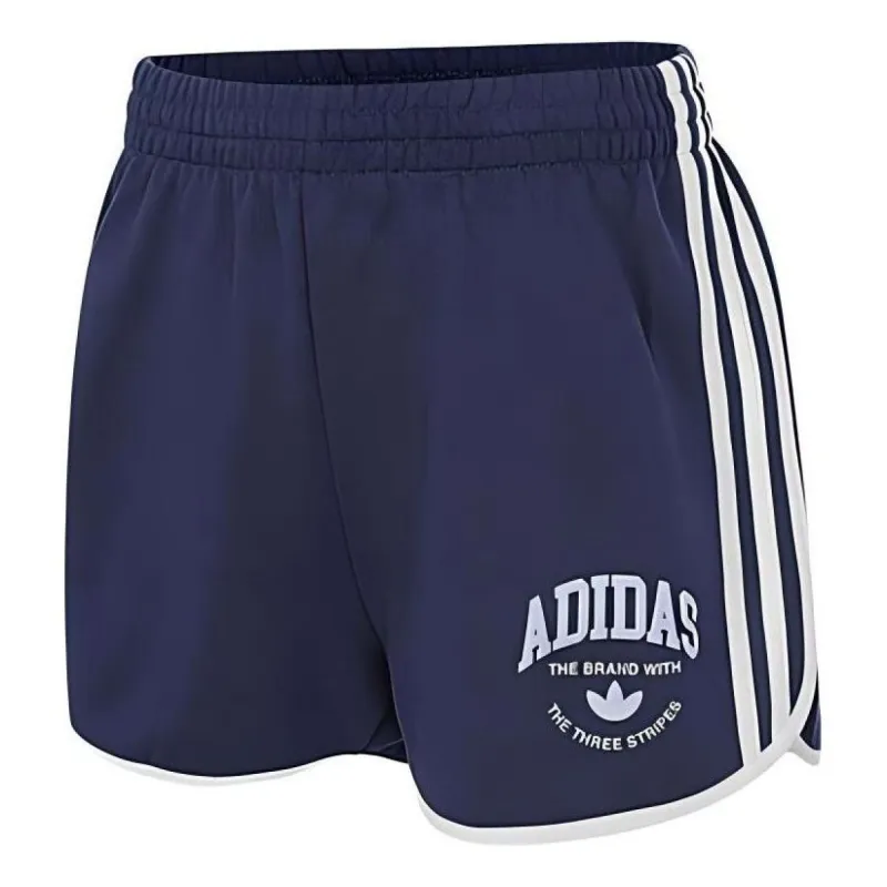 (WMNS) adidas VRC Shorts 'Navy White' JH1224 sold by KicksCrew