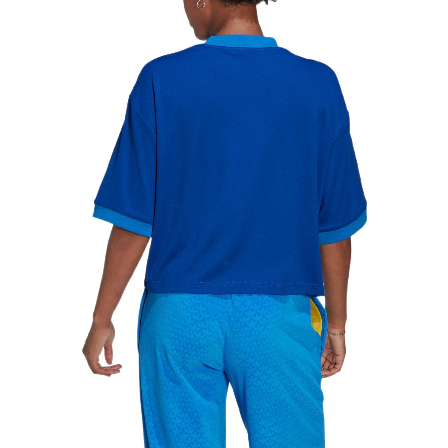 (WMNS) adidas Adicolor Heritage Now Oversized Tee 'Blue' IB2062 sold by KicksCrew product image thumbnail 4