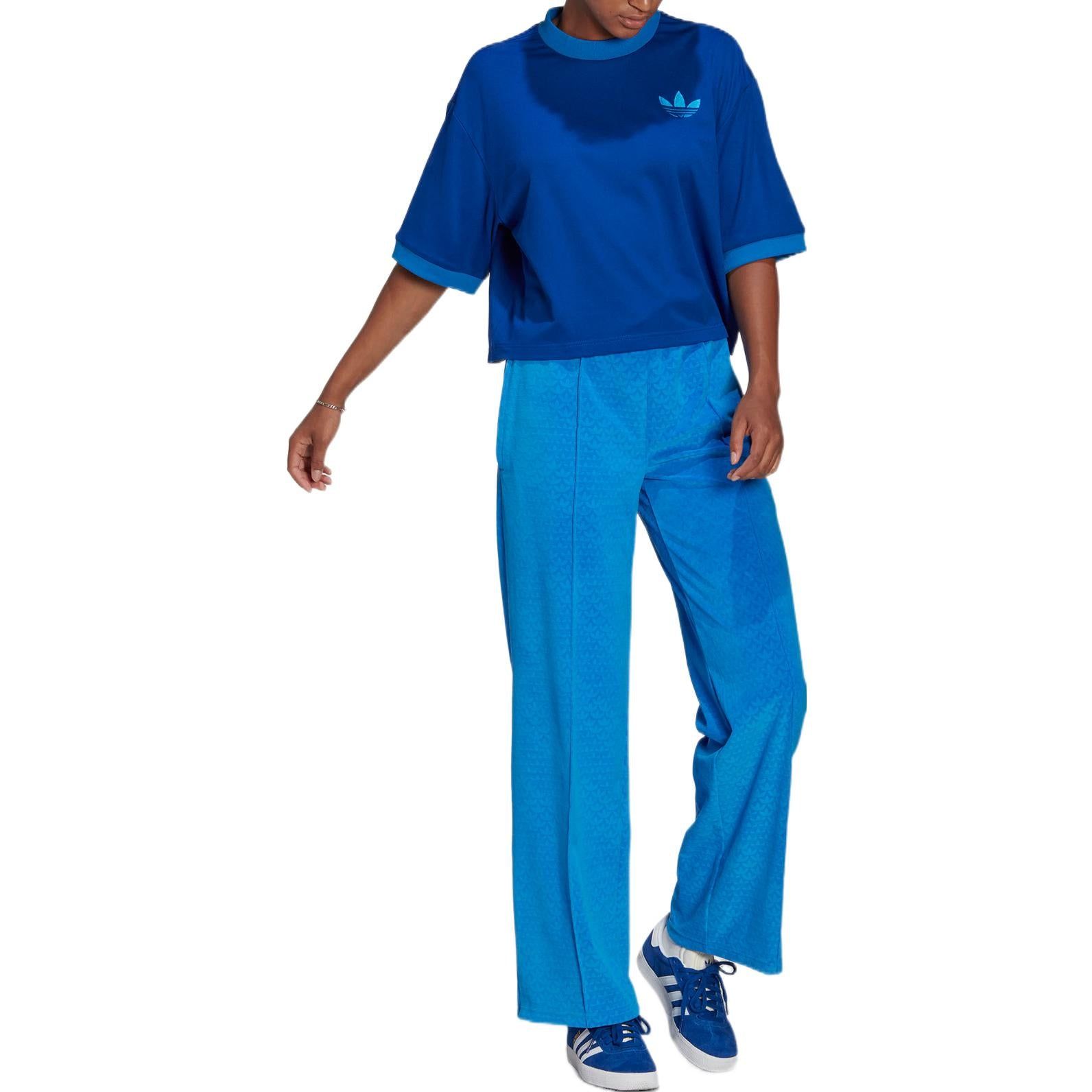 (WMNS) adidas Adicolor Heritage Now Oversized Tee 'Blue' IB2062 sold by KicksCrew product image thumbnail 2