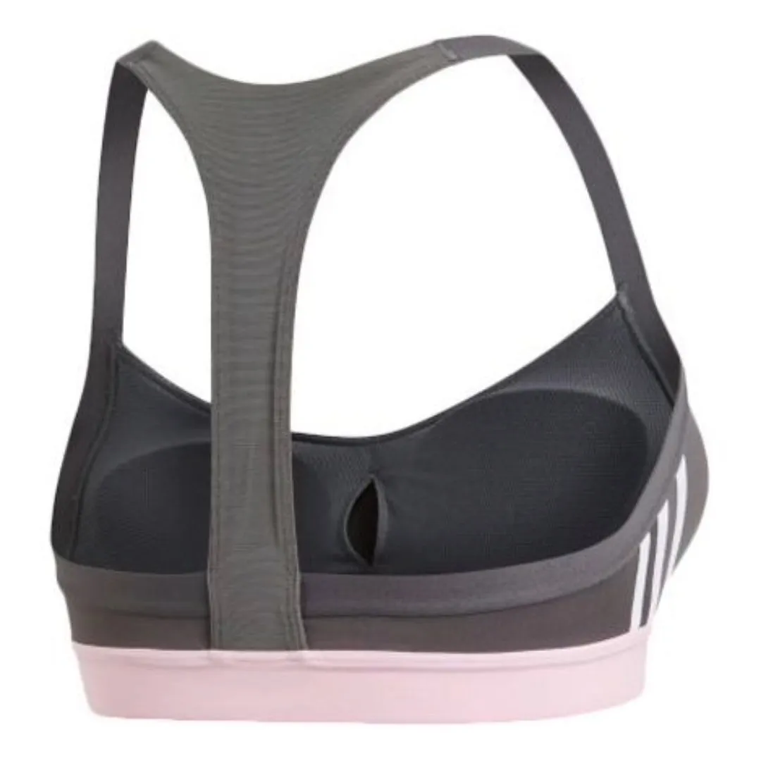 (WMNS) adidas All Me 3-Stripes Bra Asia Sizing 'Grey' DU1291 sold by KicksCrew product image thumbnail 2