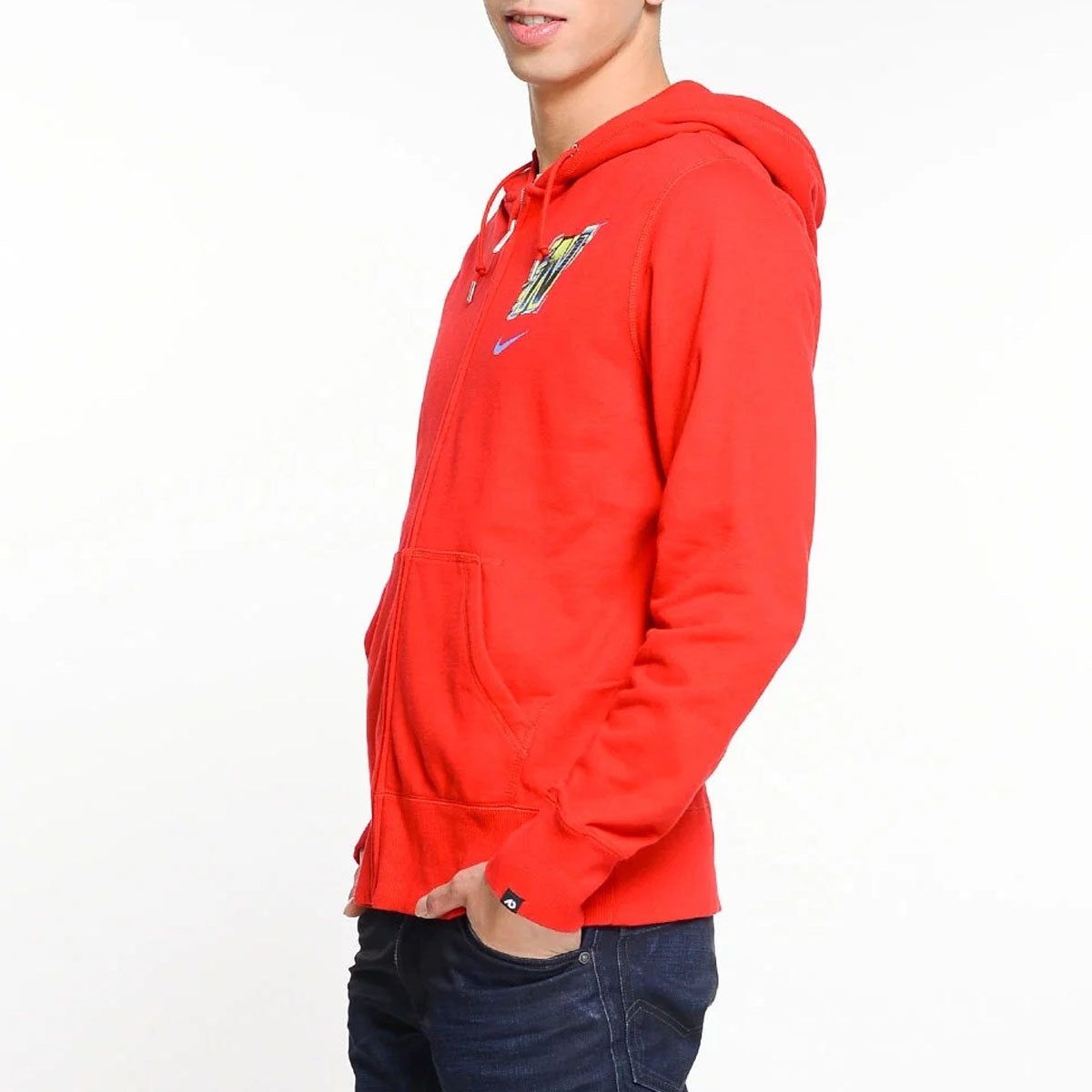 Nike Logo Full Zip Hoodie 'Red' 438740-611 sold by KicksCrew product image thumbnail 5
