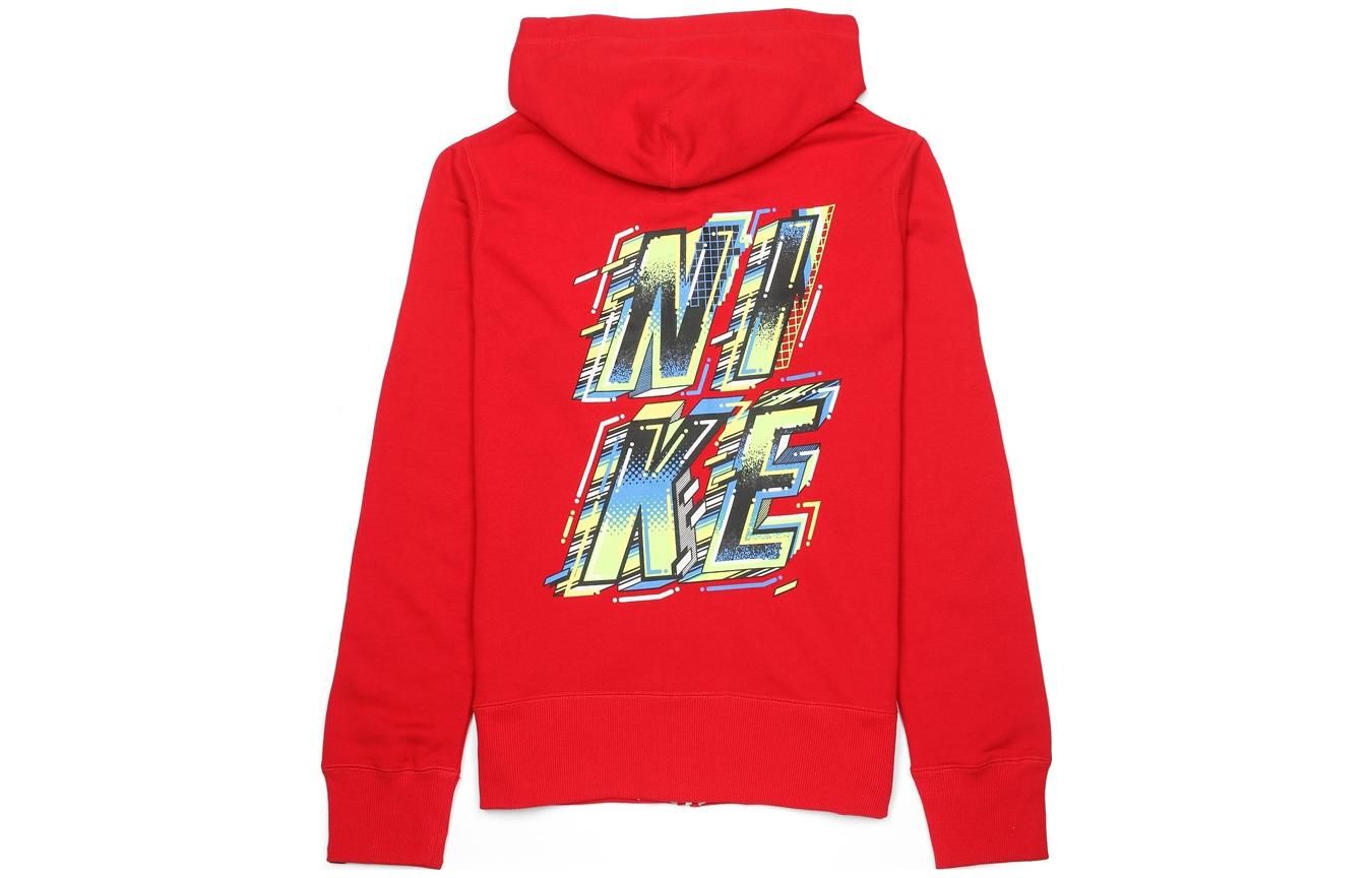 Nike Logo Full Zip Hoodie 'Red' 438740-611 sold by KicksCrew product image thumbnail 2