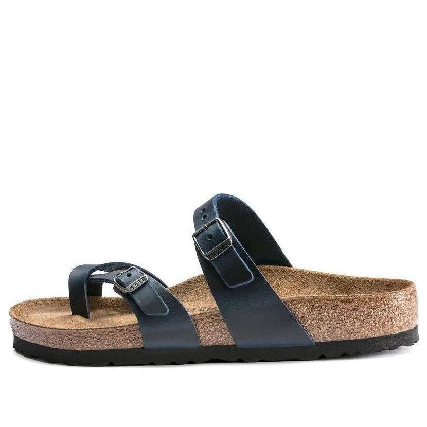 (WMNS) Birkenstock Mayari Waxy Leather Narrow Fit 'Blue' 1019727 sold by KicksCrew