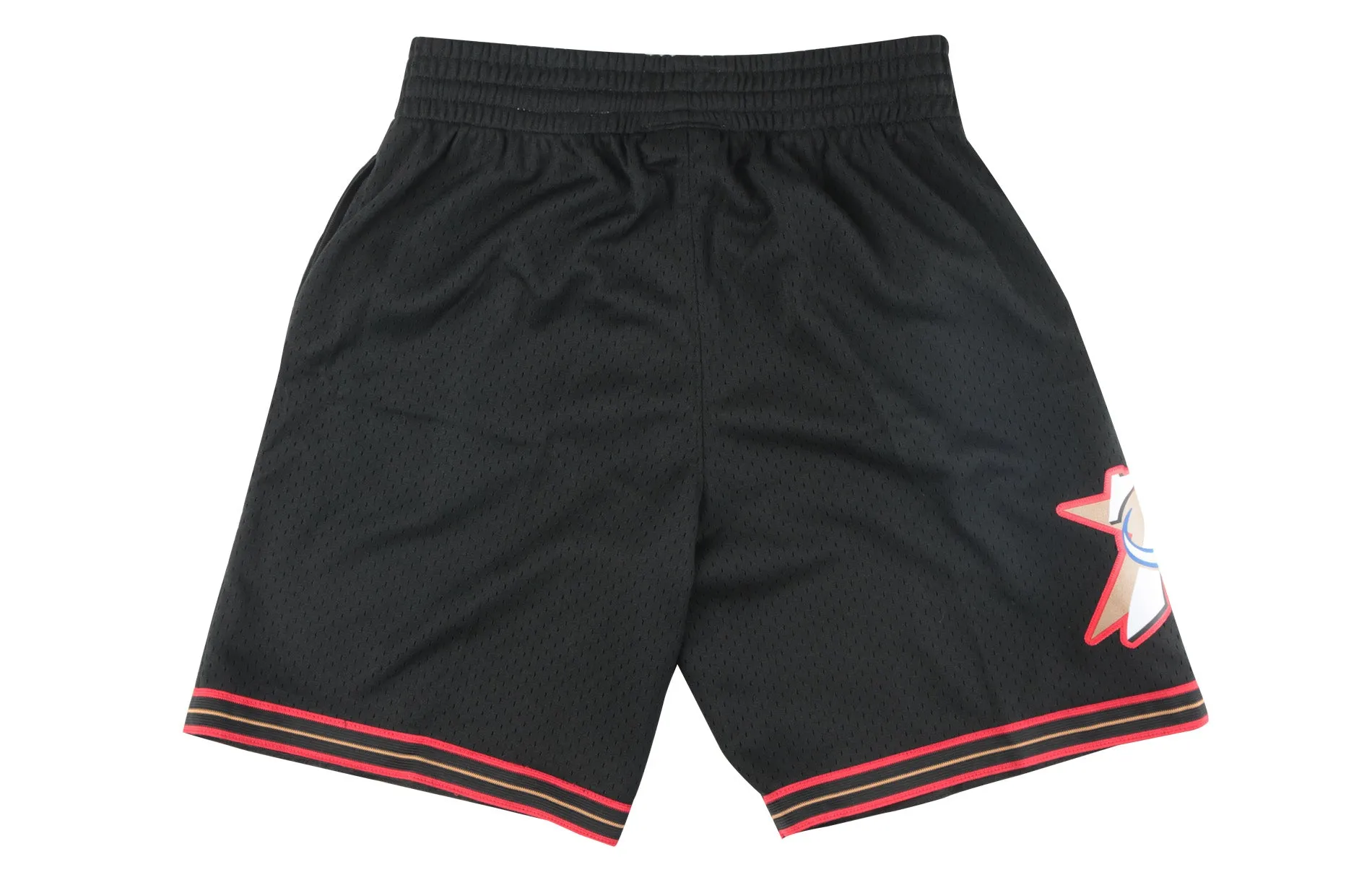 Mitchell & Ness NBA Swingman Shorts Philadelphia 76ers Road 2000-01 'Black' SMSHGS18248-P76BLCK00 sold by KicksCrew product image thumbnail 2