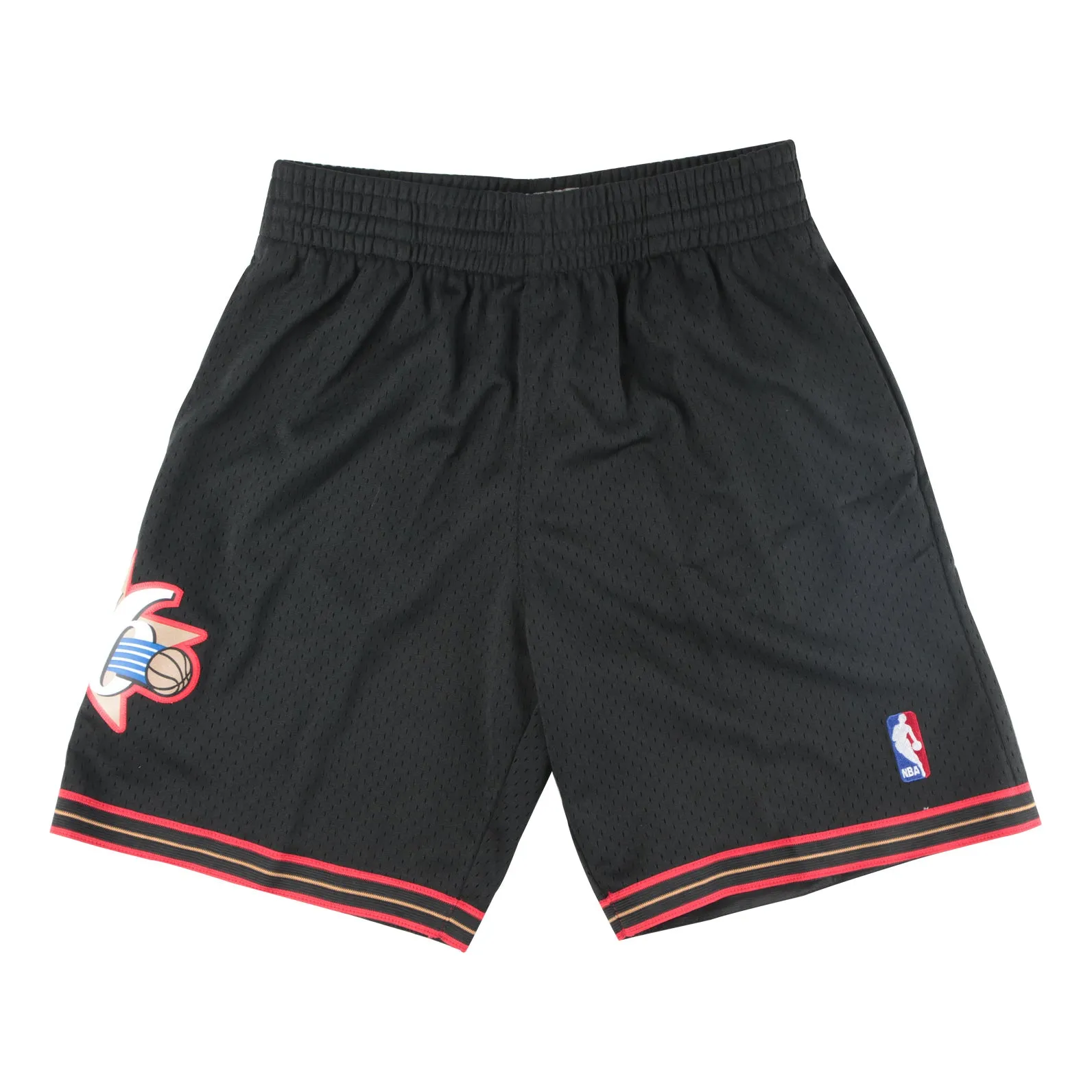 Mitchell & Ness NBA Swingman Shorts Philadelphia 76ers Road 2000-01 'Black' SMSHGS18248-P76BLCK00 sold by KicksCrew