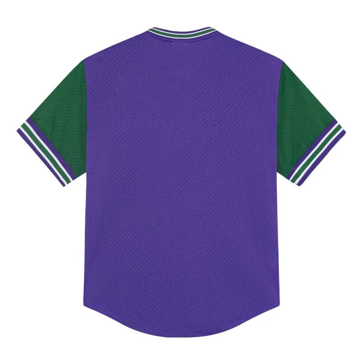 Mitchell & Ness x NBA Milwaukee Bucks MESH V Neck Jersey 'Purple' MSPOAJ19009-MBUPURP sold by KicksCrew product image thumbnail 2