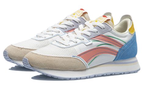 (WMNS) Li-Ning ChengFeng 'White Blue Pink' AGCR196-6 sold by KicksCrew