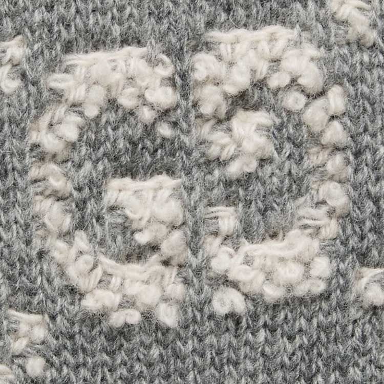 (WMNS) Gucci GG Wool Bouclé Jacquard Top 'Grey Ivory' 770059-XKCNA-1130 sold by KicksCrew product image thumbnail 4