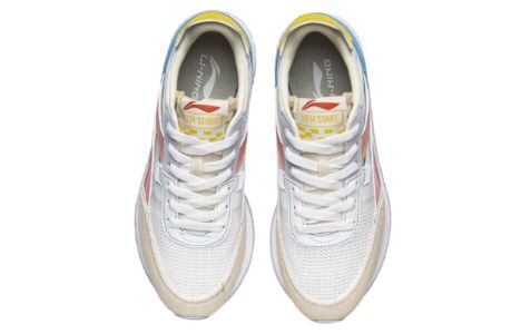 (WMNS) Li-Ning ChengFeng 'White Blue Pink' AGCR196-6 sold by KicksCrew