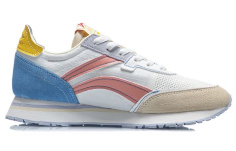(WMNS) Li-Ning ChengFeng 'White Blue Pink' AGCR196-6 sold by KicksCrew