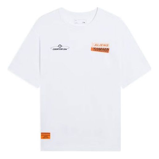 Li-Ning Counterflow Graphic T-shirt 'White' AHSSC41-1 sold by KicksCrew