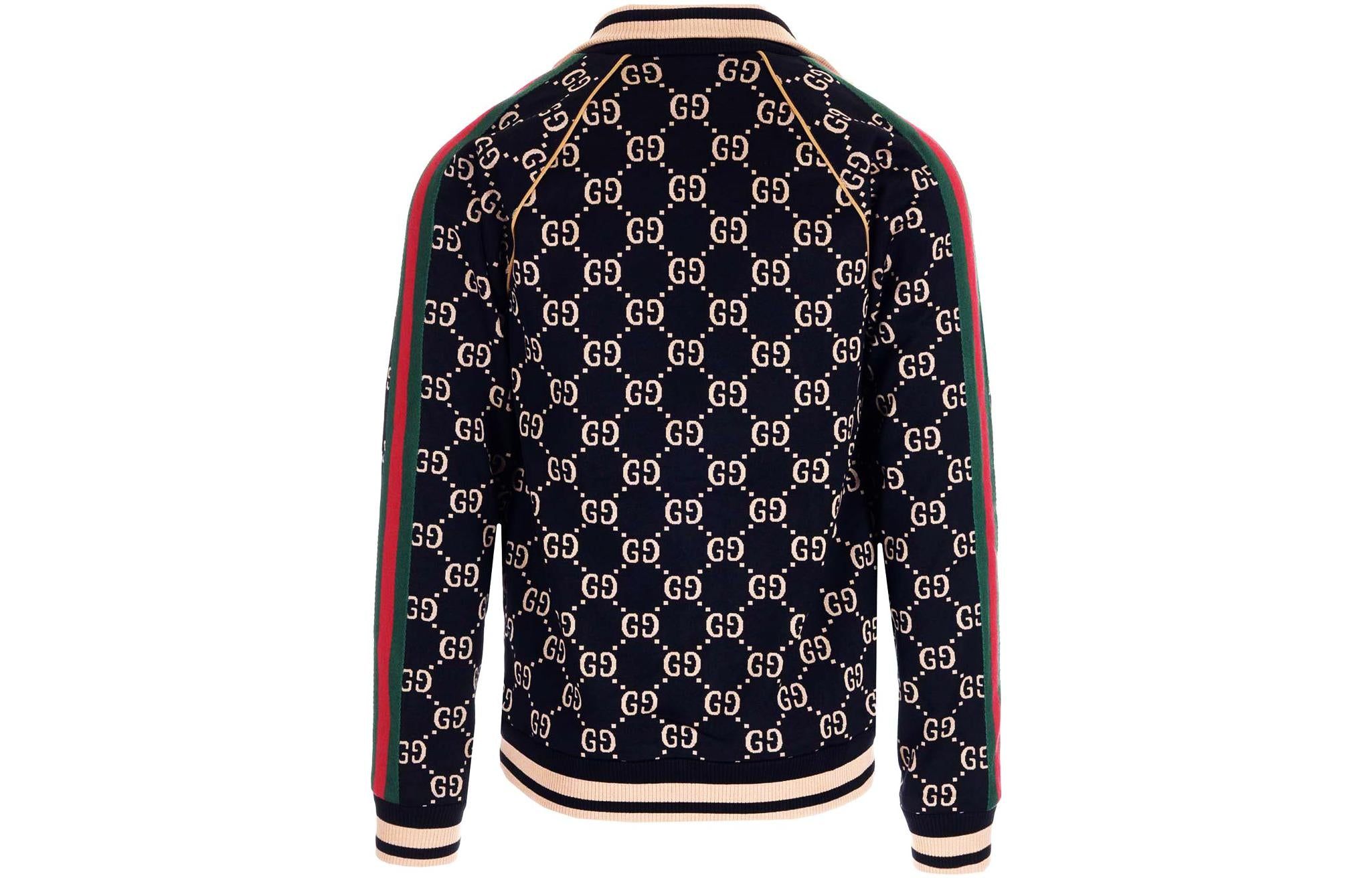 Gucci GG Gersey Cotton Jacket 'Black Camel Green Red' 695955-XJEEI-1030 sold by KicksCrew product image thumbnail 2