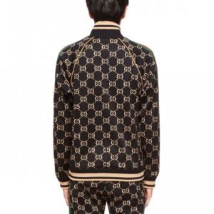 Gucci GG Gersey Cotton Jacket 'Black Camel Green Red' 695955-XJEEI-1030 sold by KicksCrew