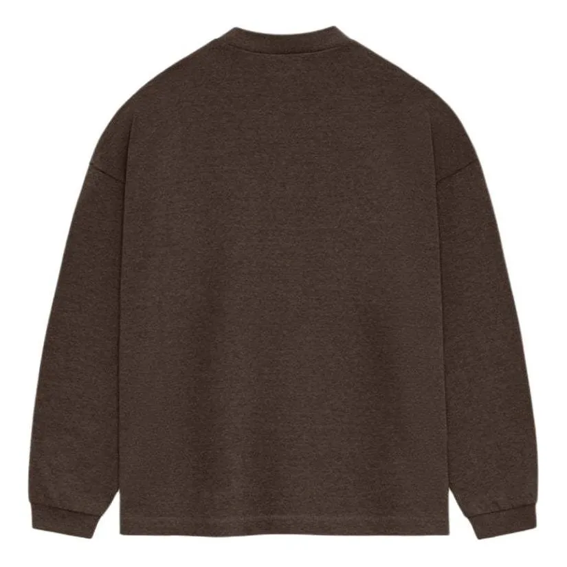 Fear of God Essentials SS24 Long Sleeve T-shirt 'Heather Wood' 125SU244202F sold by KicksCrew